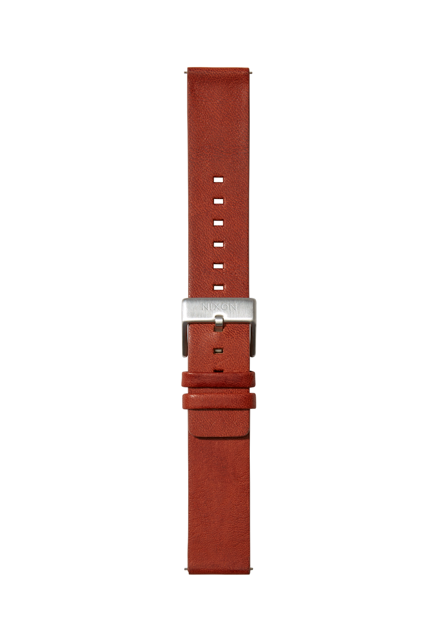 20mm Veg Tanned Leather Band - Brown View 2