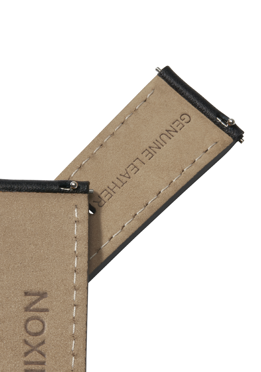 23mm Stitched Leather Watch Band | Black | Replacement Watch 23mm Stitched Leather Watch Band | Black | Replacement Watch