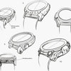 A prototype sketch of a Nixon watch in development.