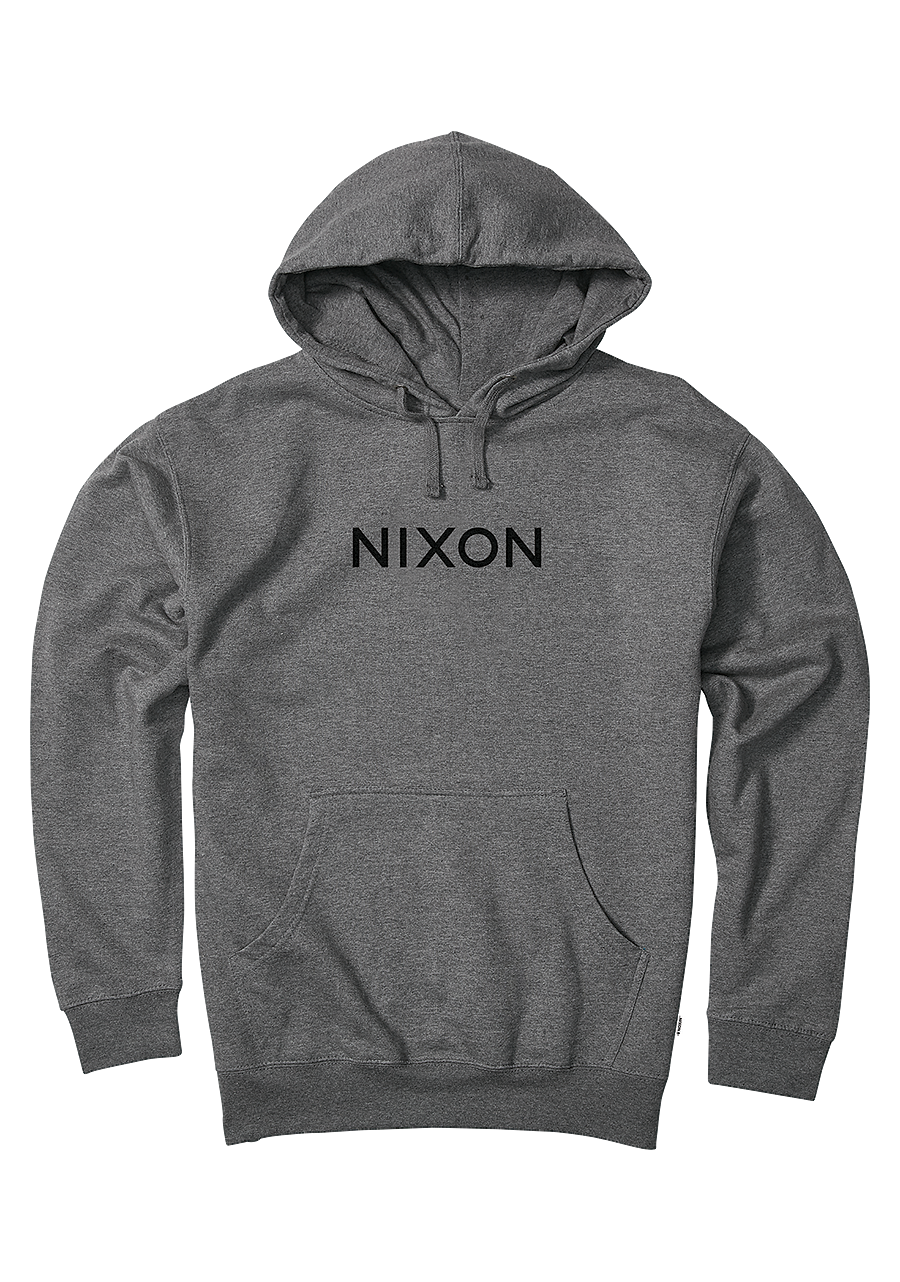Wordmark Hoodie - Dark Heather Gray View 1