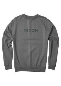 Wordmark Crew Sweatshirt - Dark Heather Gray View 1