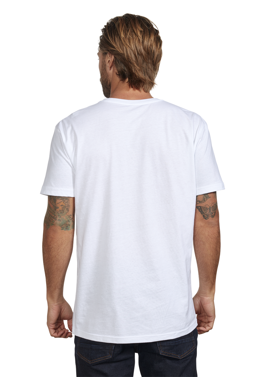 Stay Frothy Repreve® T-Shirt - White / Sage View 5